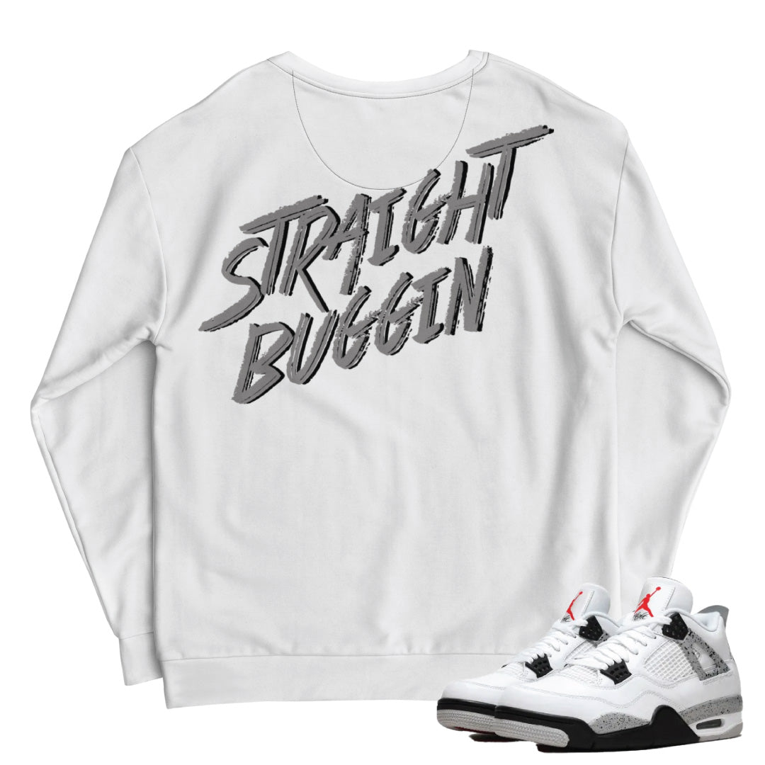 Retro 4 White Cement Buggin' Sweatshirt