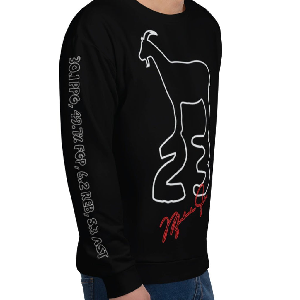 Goat 23 Stats Sweatshirt - Sneaker Tees to match Air Jordan Sneakers