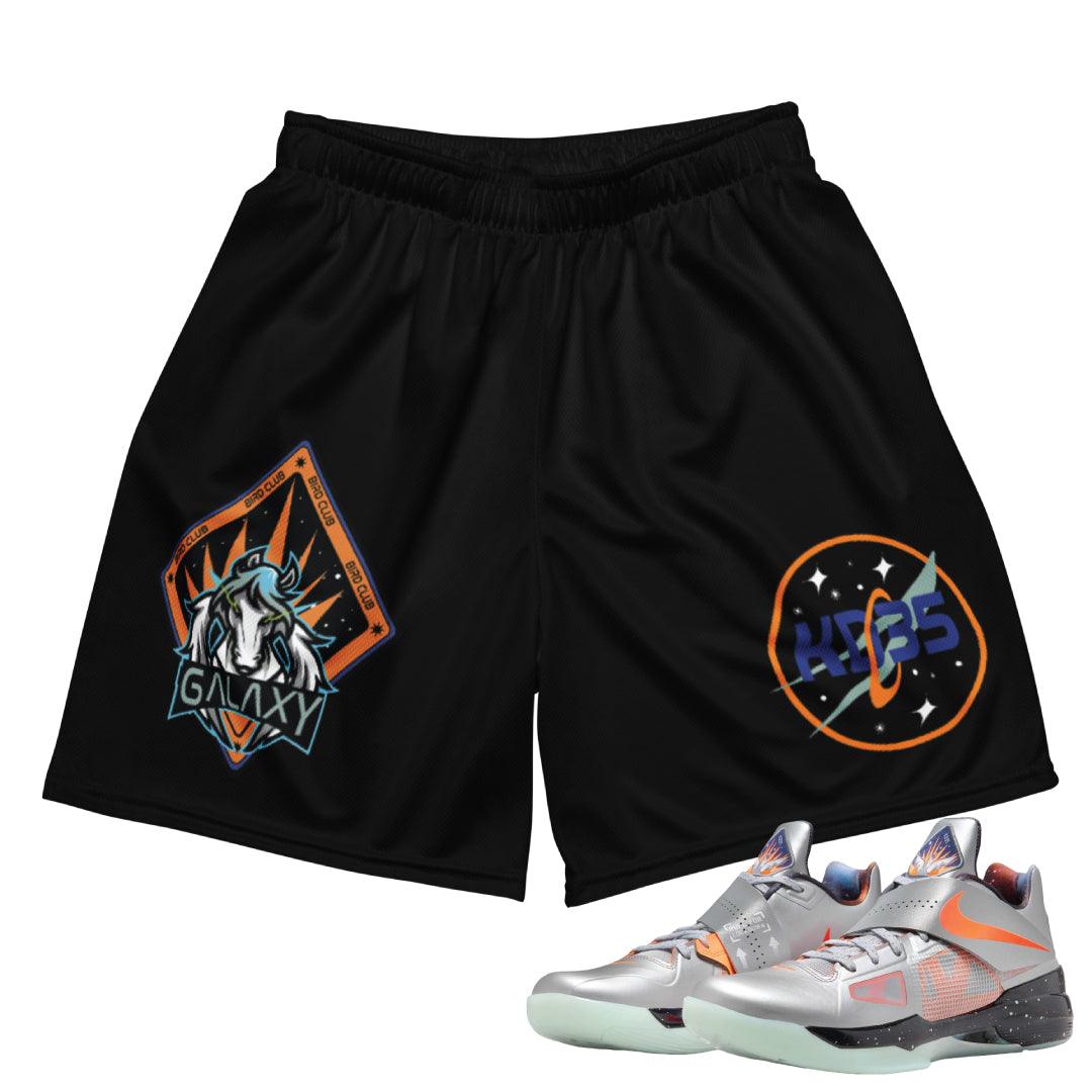 KD 4 Galaxy Mesh Basketball Shorts - Sneaker Tees to match Air Jordan Sneakers