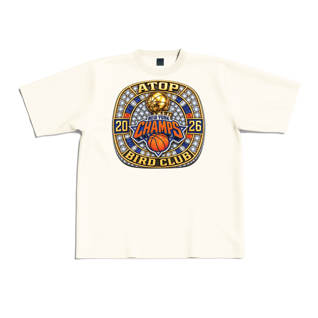 ATOP X BIRD CLUB NEW YORK CHAMPIONSHIP RINGS SHIRT