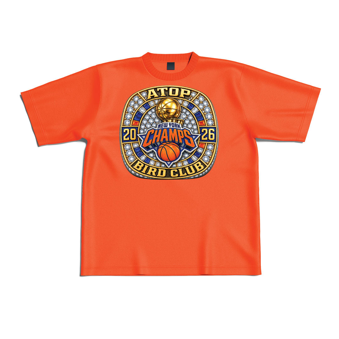 ATOP X BIRD CLUB NEW YORK CHAMPIONSHIP RINGS SHIRT
