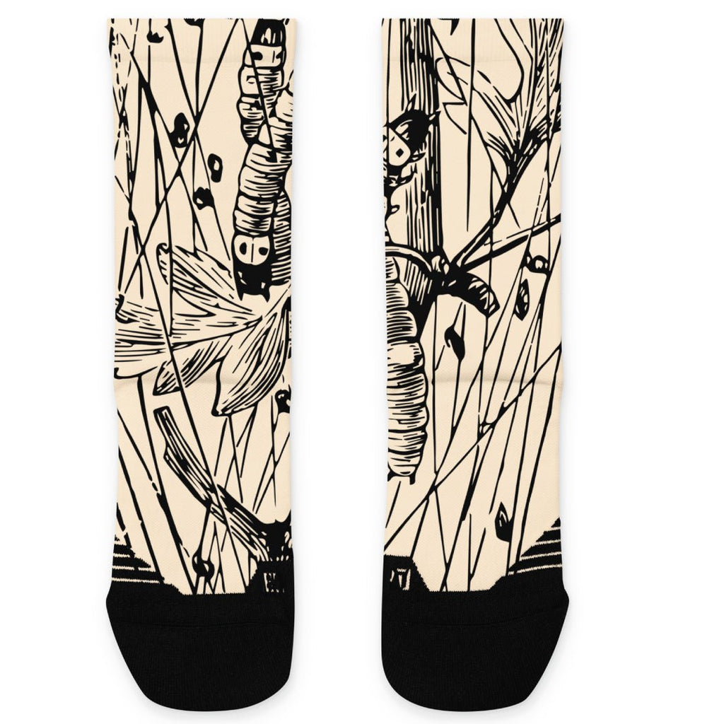 Larve Cream Socks - Sneaker Tees to match Air Jordan Sneakers