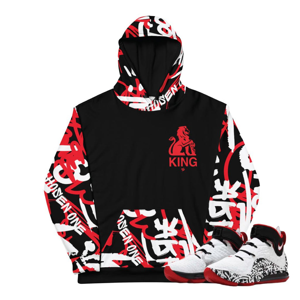 LEBRON 4 GRAFFITI TATTOO HOODIE - Sneaker Tees to match Air Jordan Sneakers