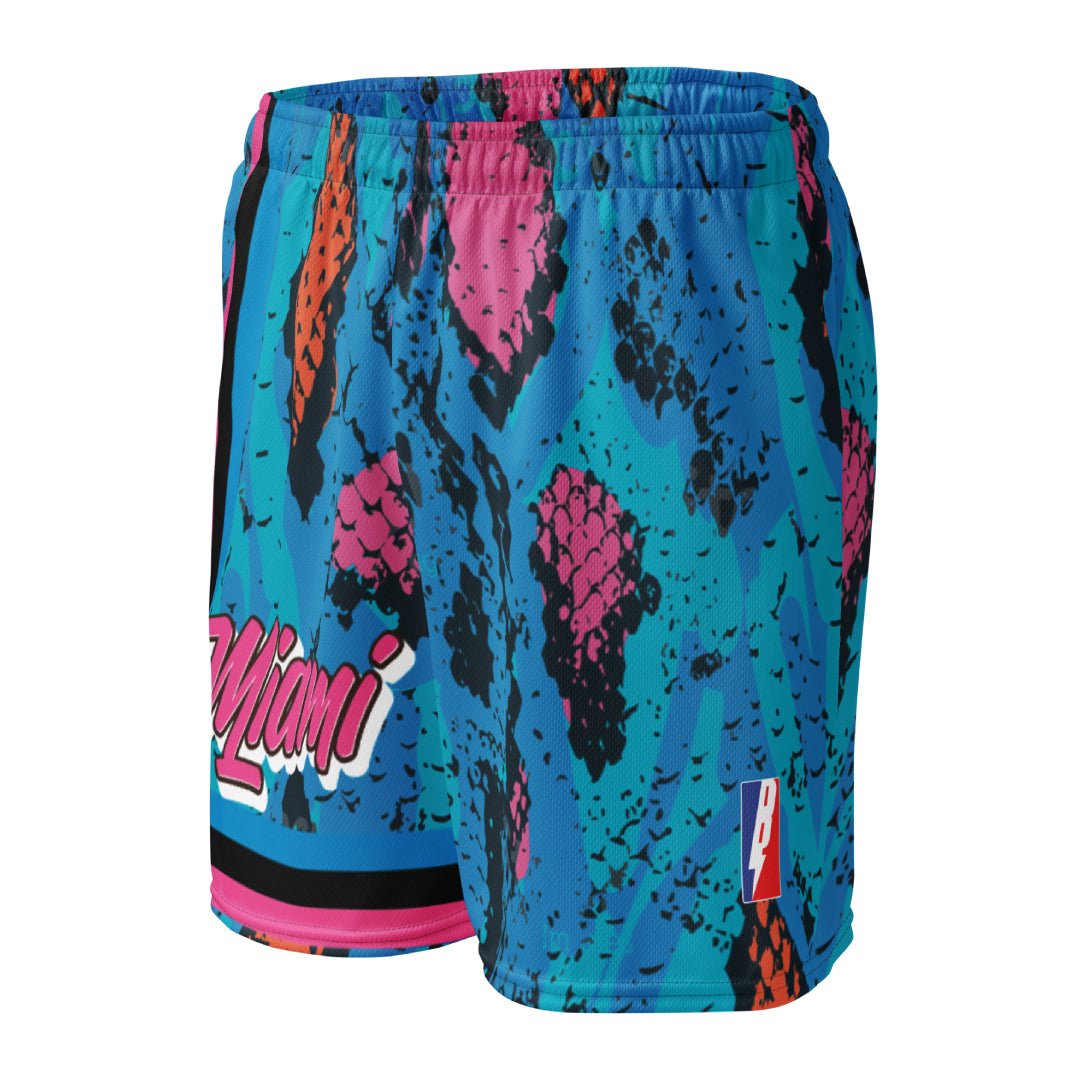 Miami Magic City Basketball Mesh Shorts - Sneaker Tees to match Air Jordan Sneakers
