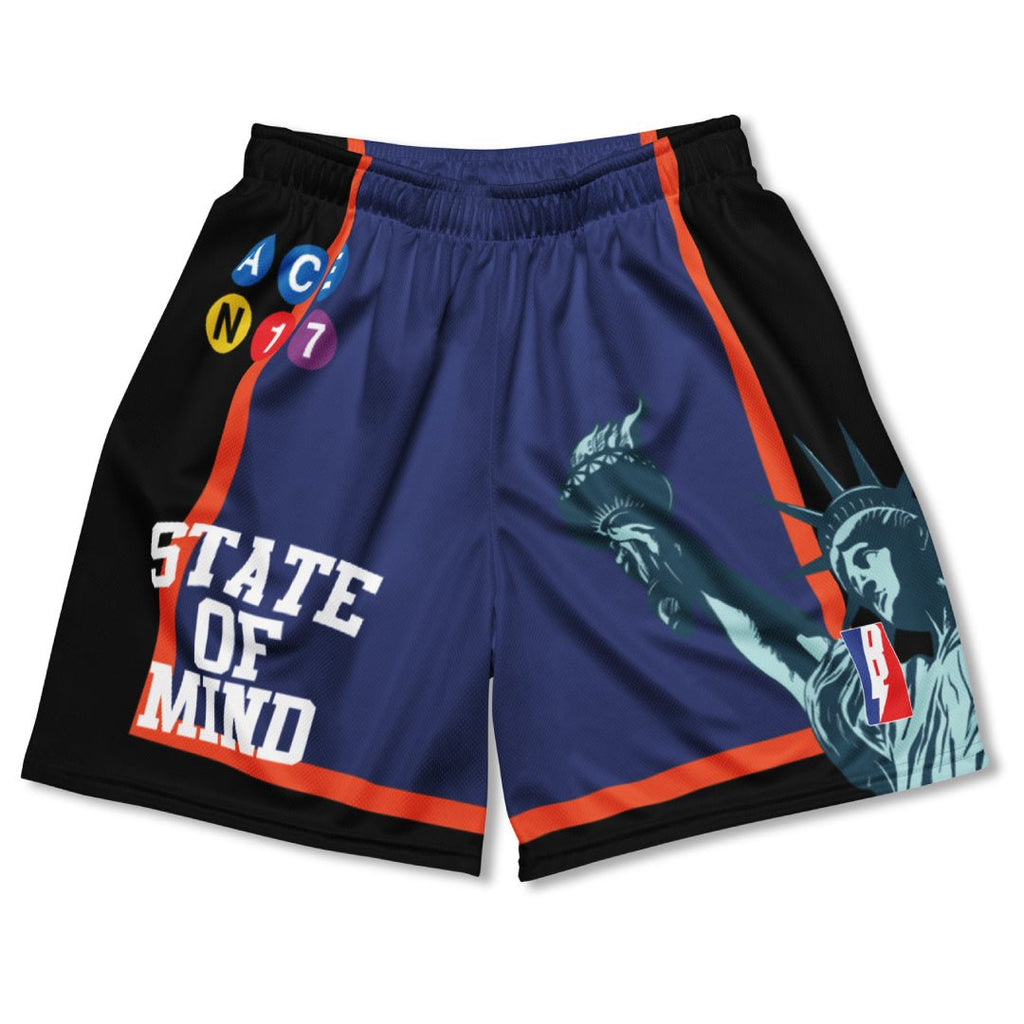 New York State of Mind Basketball Mesh Shorts - Sneaker Tees to match Air Jordan Sneakers