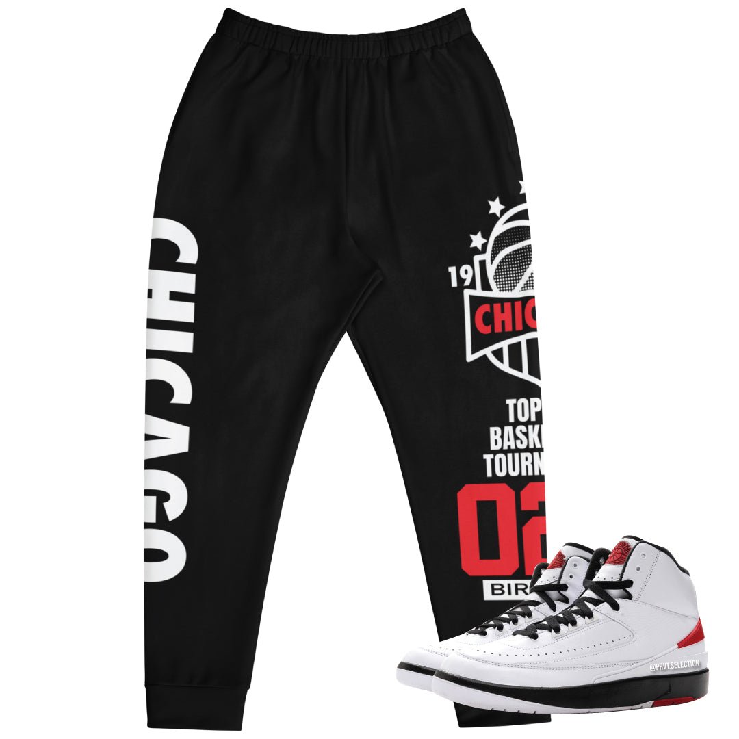 Retro 2 "Chicago" Tournament Joggers - Sneaker Tees to match Air Jordan Sneakers