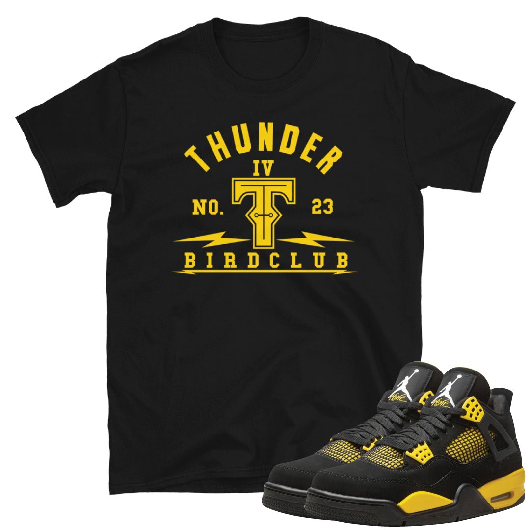 Retro 4 Thunder Bolt Shirt - Sneaker Tees to match Air Jordan Sneakers