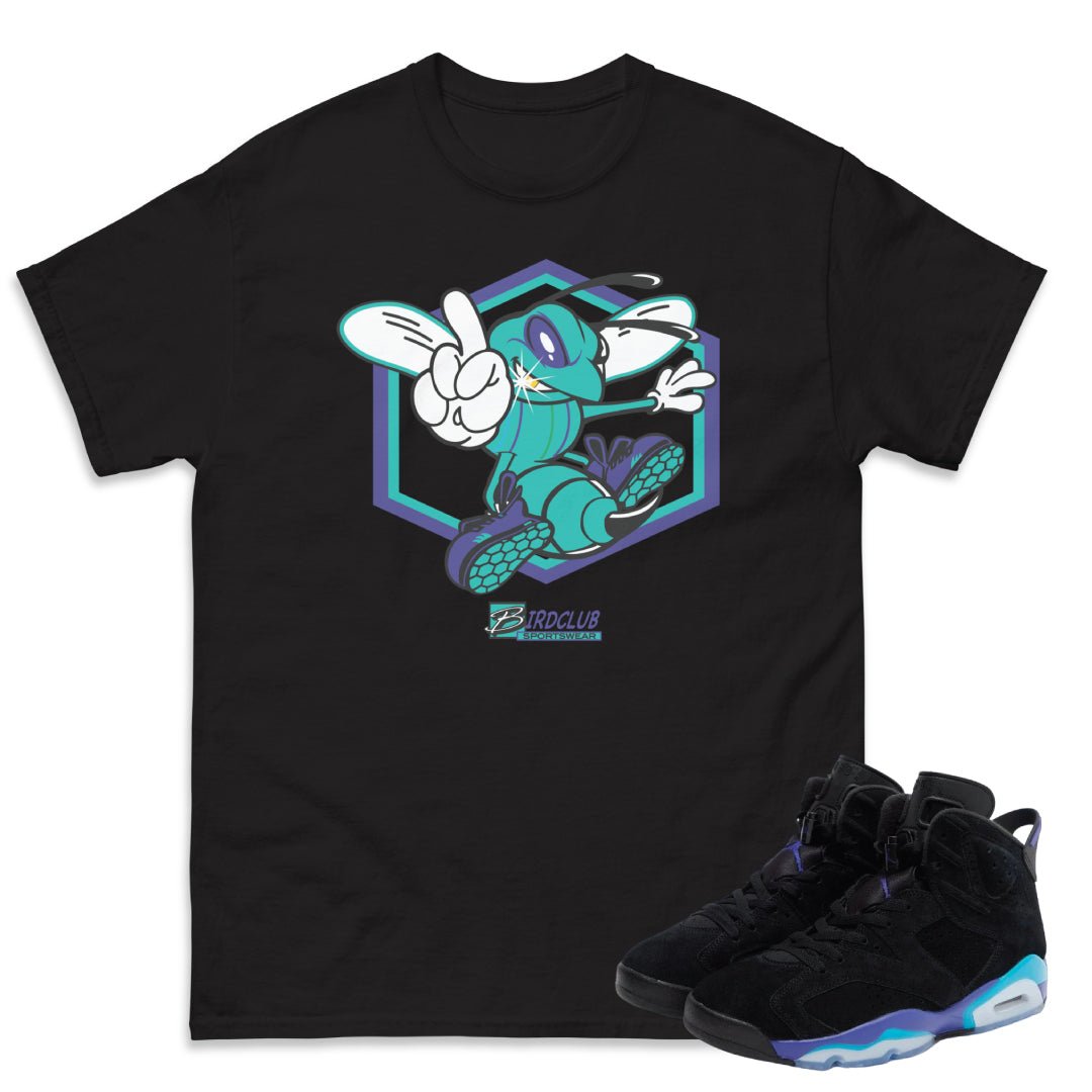 RETRO 6 AQUA Hornet SHIRT - Sneaker Tees to match Air Jordan Sneakers