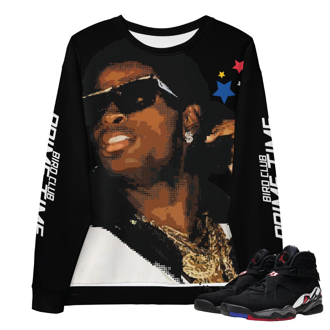 Retro 8 Playoff Prime Time Sweatshirt - Sneaker Tees to match Air Jordan Sneakers