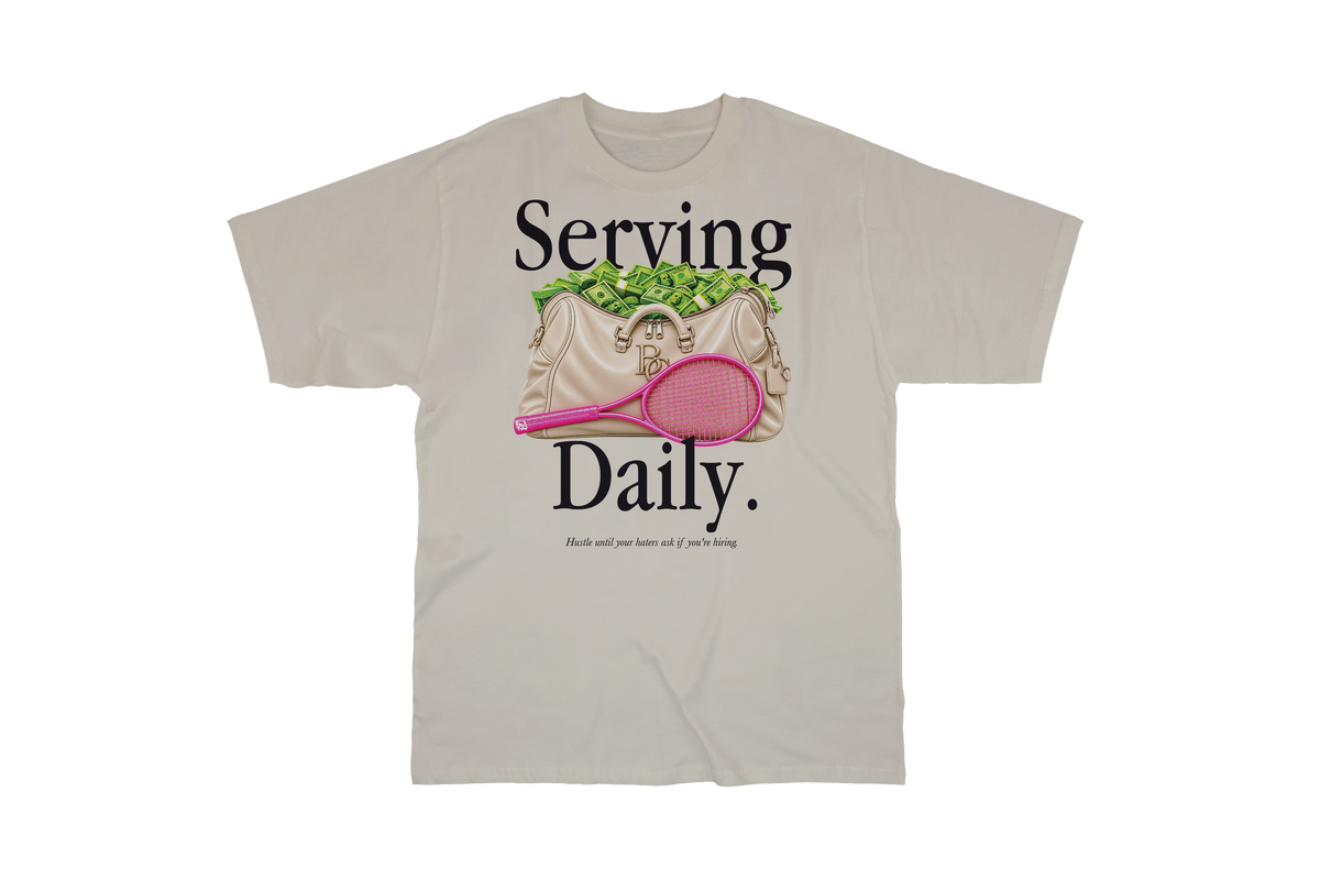 RETRO 7 TENNIS DAY SERVING DAILY SHIRT