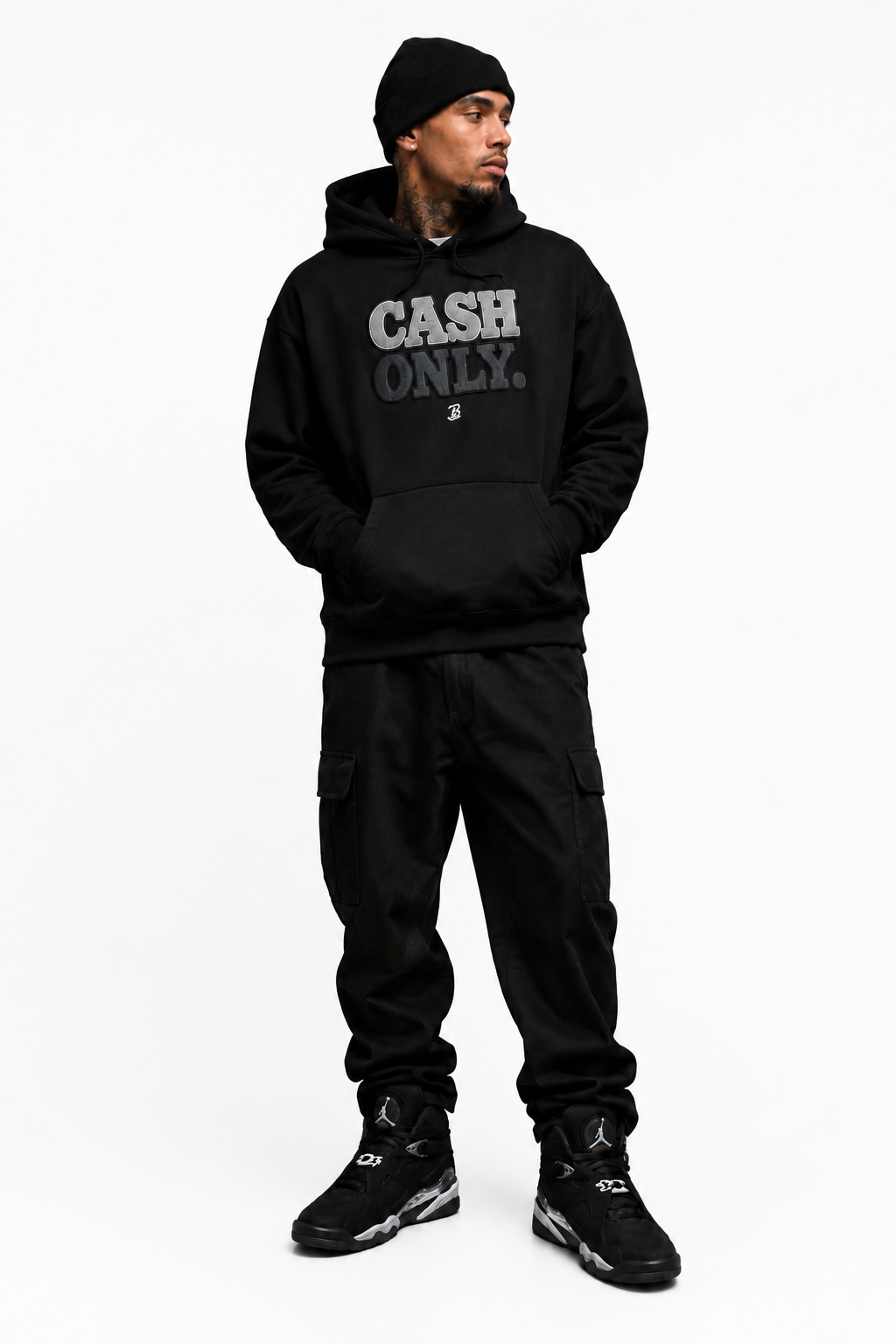 RETRO 8 CHROME CASH ONLY HOODIE