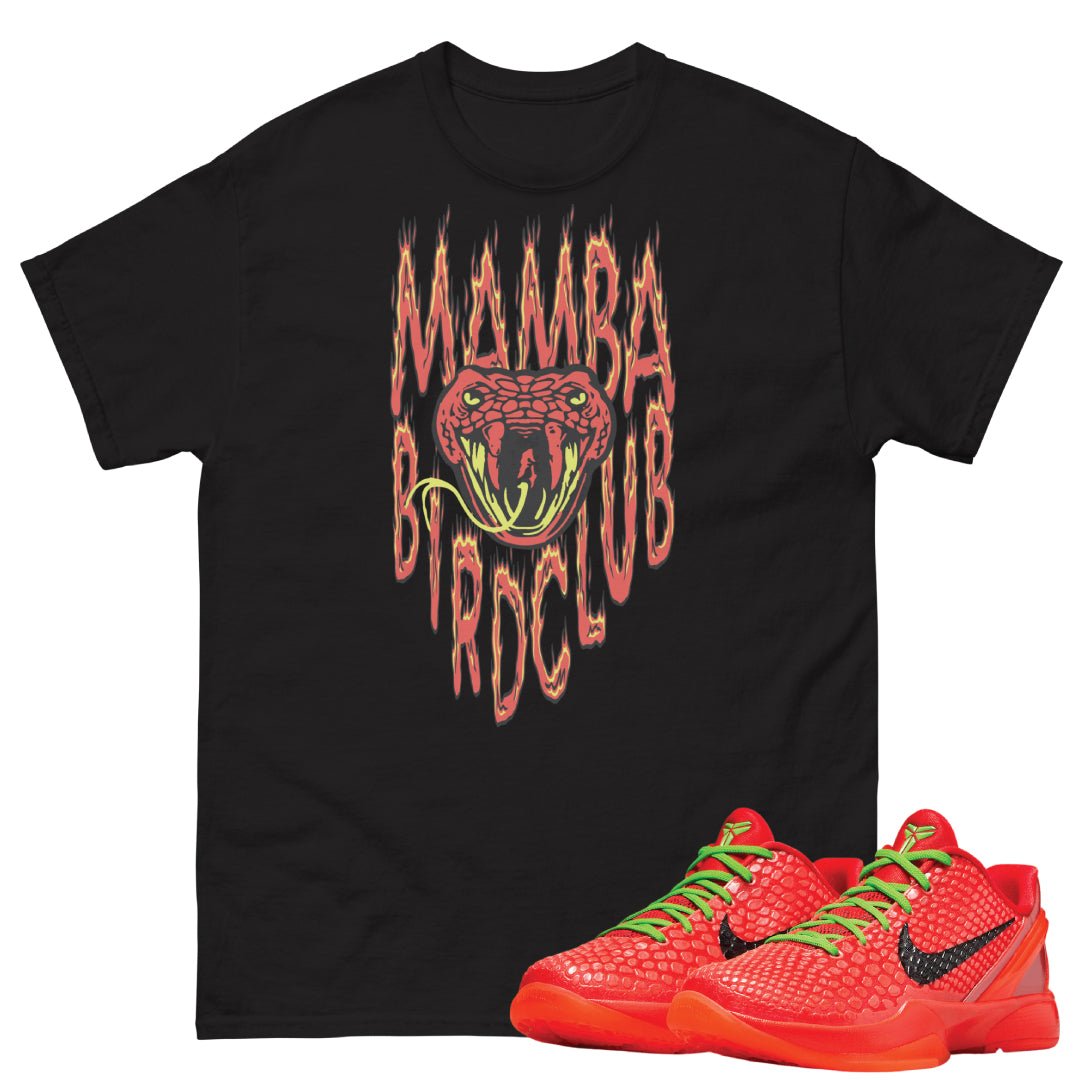 Reverse Grinch Kobe 6 Protro Mamba flames Shirt - Sneaker Tees to match Air Jordan Sneakers