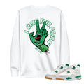 Retro 4 SB Pine Green Two Pairs Sweatshirt - Sneaker Tees to match Air Jordan Sneakers