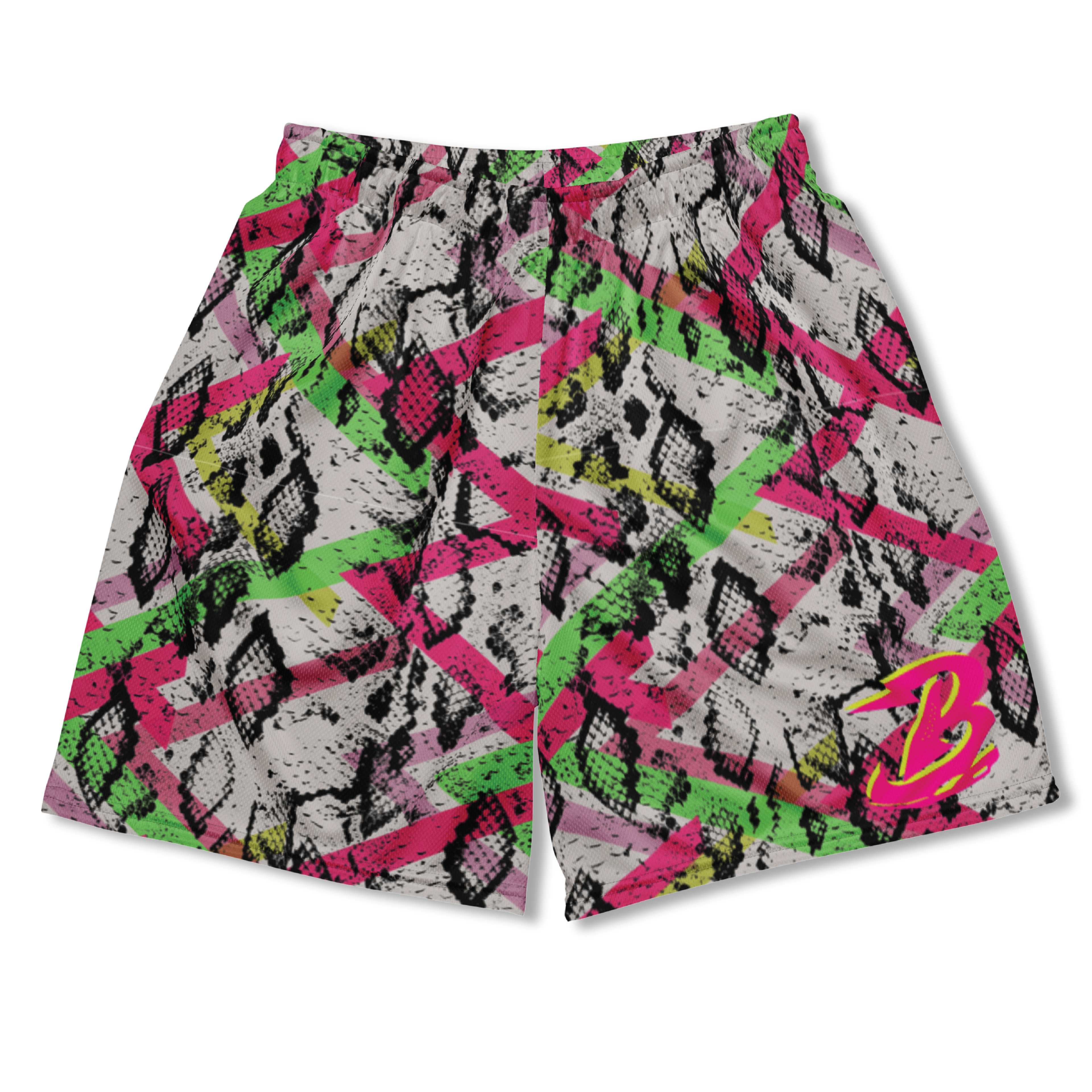 RETRO 7 TENNIS DAY SNAKE SKIN MESH SHORTS