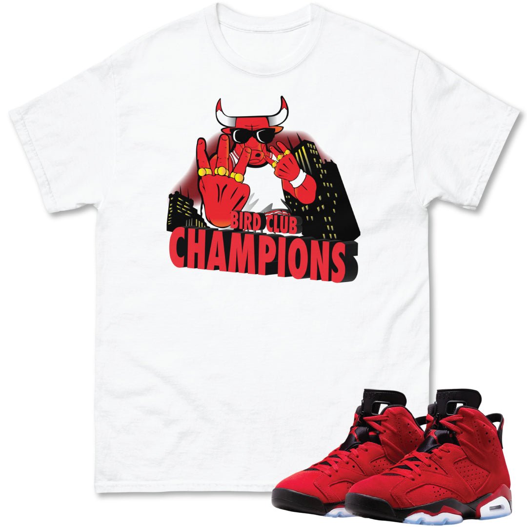 Retro 6 Toro Bravo Champions Shirt - Sneaker Tees to match Air Jordan Sneakers