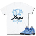 Retro 5 UNC Shirt - Sneaker Tees to match Air Jordan Sneakers