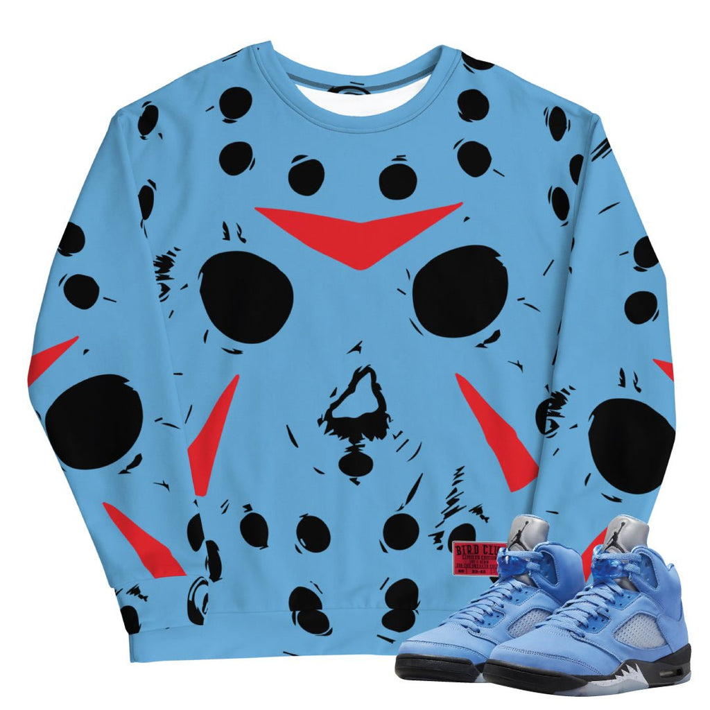 Retro 5 UNC Sweatshirt - Sneaker Tees to match Air Jordan Sneakers