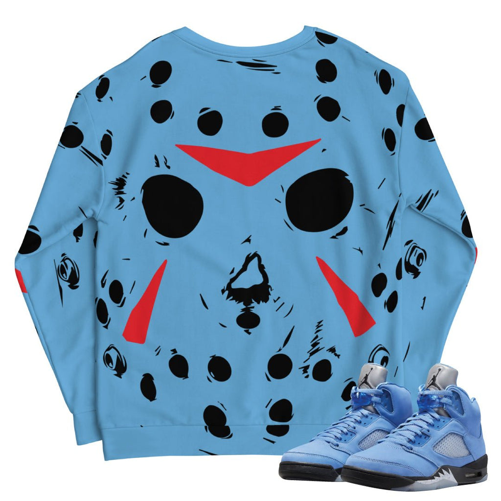Retro 5 UNC Sweatshirt - Sneaker Tees to match Air Jordan Sneakers