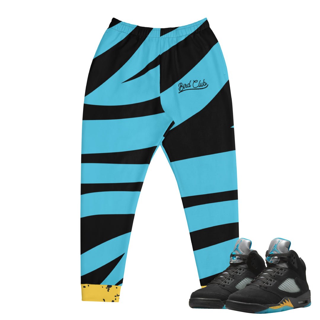 Retro 5 Aqua Joggers - Sneaker Tees to match Air Jordan Sneakers