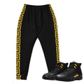 Retro 12 Black Taxi Joggers - Sneaker Tees to match Air Jordan Sneakers