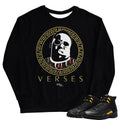 Retro 12 Black Taxi BIG Verses Sweatshirt - Sneaker Tees to match Air Jordan Sneakers