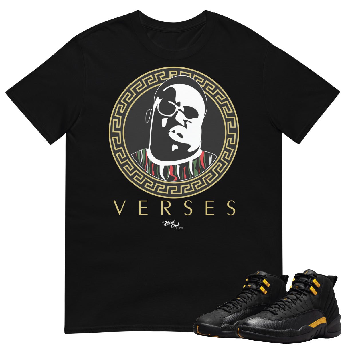 Retro 12 Black Taxi BIG Verses Shirt - Sneaker Tees to match Air Jordan Sneakers