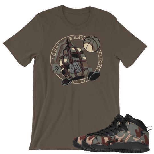 RETRO 10 CAMO SNEAKER TEES - Sneaker Tees to match Air Jordan Sneakers