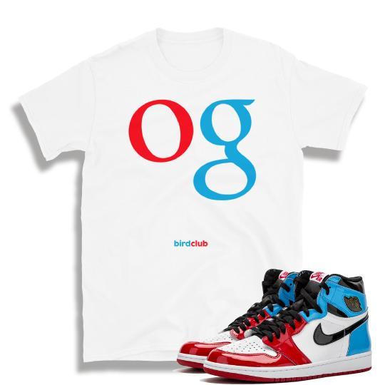 Retro 1 UNC to Chi sneaker shirt - Sneaker Tees to match Air Jordan Sneakers