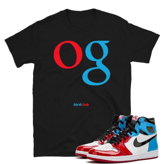 Retro 1 UNC to Chi sneaker shirt - Sneaker Tees to match Air Jordan Sneakers