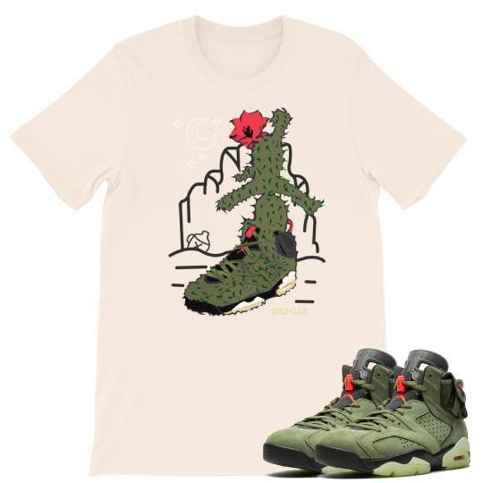 RETRO 6 TRAVIS SCOTT CACTUS SHIRT - Sneaker Tees to match Air Jordan Sneakers