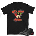Retro 14 Black Ferrari Sneaker shirt - Sneaker Tees to match Air Jordan Sneakers