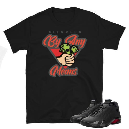 Retro 14 Black Ferrari Sneaker shirt - Sneaker Tees to match Air Jordan Sneakers