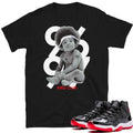 Retro Bred 11 Sneaker Tee - Sneaker Tees to match Air Jordan Sneakers