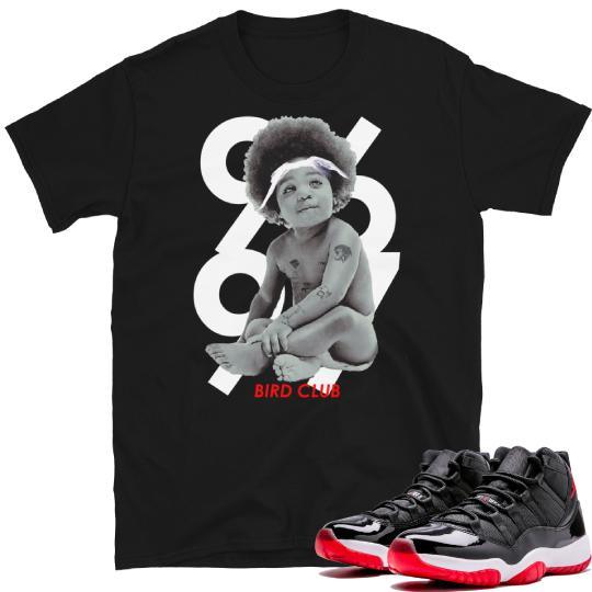 Retro Bred 11 Sneaker Tee - Sneaker Tees to match Air Jordan Sneakers