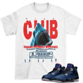 Winter Blue 4 sneaker tee - Sneaker Tees to match Air Jordan Sneakers