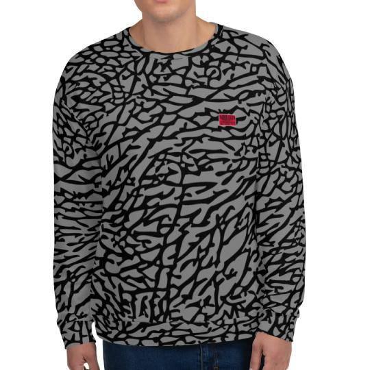 Elephant Print Crewneck - Sneaker Tees to match Air Jordan Sneakers