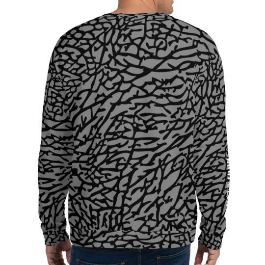 Elephant Print Crewneck - Sneaker Tees to match Air Jordan Sneakers