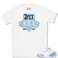Jordan Retro 3 UNC shirt - Sneaker Tees to match Air Jordan Sneakers