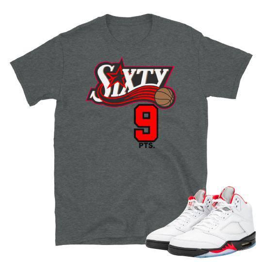 Jordan 5 69 points shirt - Sneaker Tees to match Air Jordan Sneakers