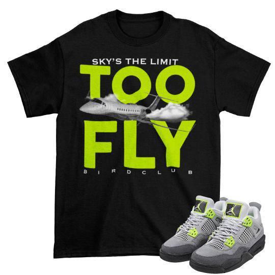 Retro 4 Volt sneaker Tee - Sneaker Tees to match Air Jordan Sneakers