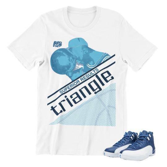RETRO 12 INDIGO SNEAKER SHIRT - Sneaker Tees to match Air Jordan Sneakers