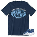 RETRO 12 INDIGO SNEAKER SHIRT - Sneaker Tees to match Air Jordan Sneakers
