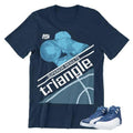 RETRO 12 INDIGO SNEAKER SHIRT - Sneaker Tees to match Air Jordan Sneakers