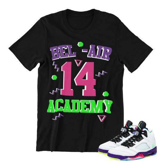 Air Jordan 5 Bel Air shirt - Sneaker Tees to match Air Jordan Sneakers