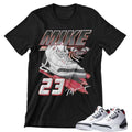 RETRO 3 CLEAR TAB DENIM SHIRT - Sneaker Tees to match Air Jordan Sneakers