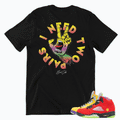Retro 5 "What the" Two Pairs sneaker shirt - Sneaker Tees to match Air Jordan Sneakers