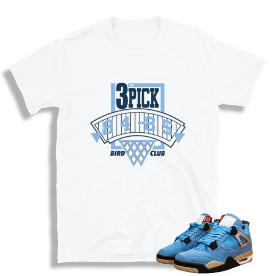 UNC Retro 4 Jordan shirt - Sneaker Tees to match Air Jordan Sneakers