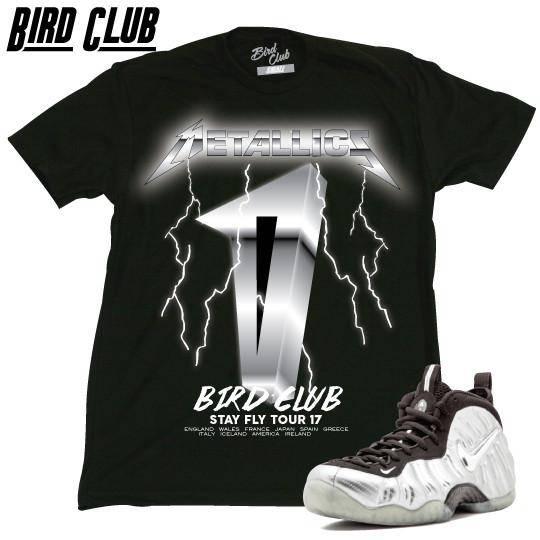 Foamposite Pro Silver Surfer Metallic Shirt - Sneaker Tees to match Air Jordan Sneakers