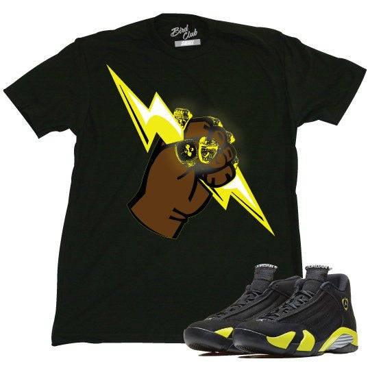 Jordan 14 THUNDER shirt - Sneaker Tees to match Air Jordan Sneakers