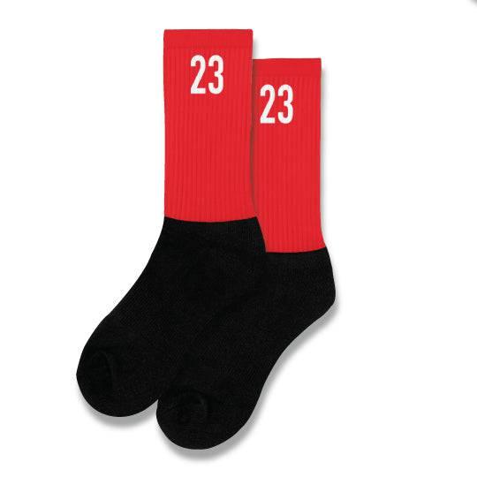 Carmine 6 Jordan Socks - Sneaker Tees to match Air Jordan Sneakers